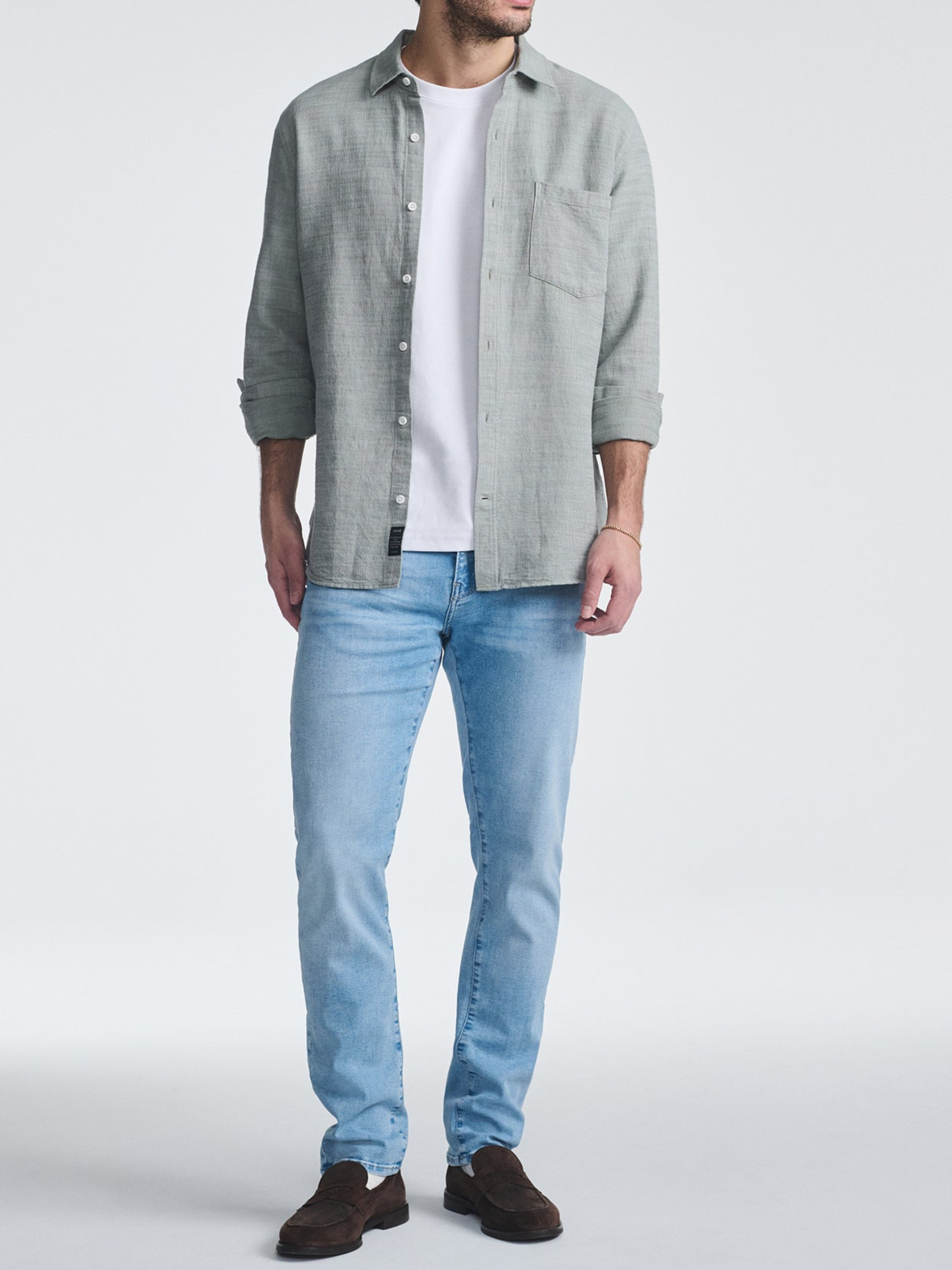 Mavi Marcus Slim Straight Fit Leg Jean Aqua Feather Blue Men’s Denim Spring Summer Pants Bottoms for Men Athens GA Georgia Kempt Menswear Store Near Me