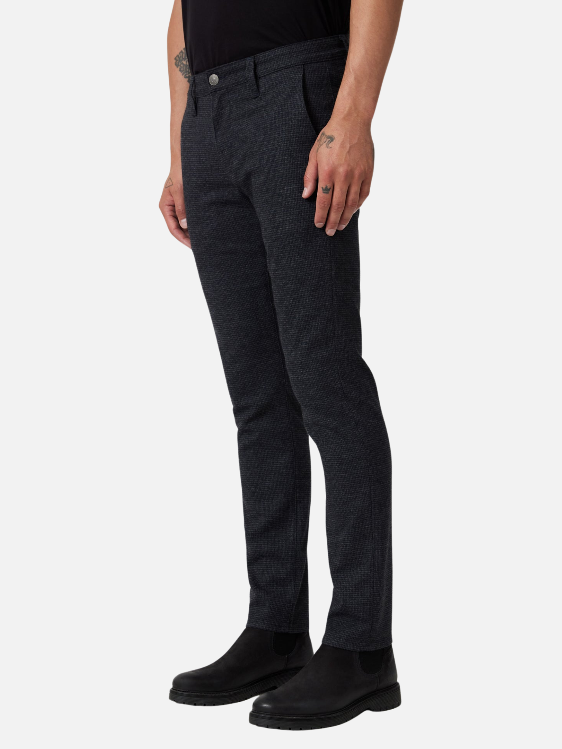 Mavi Milton Slim Straight Leg Navy Herringbone Men’s Jeans Denim Bottoms Pant for Men Mid Rise Athens Kempt Menswear Store GA Georgia 