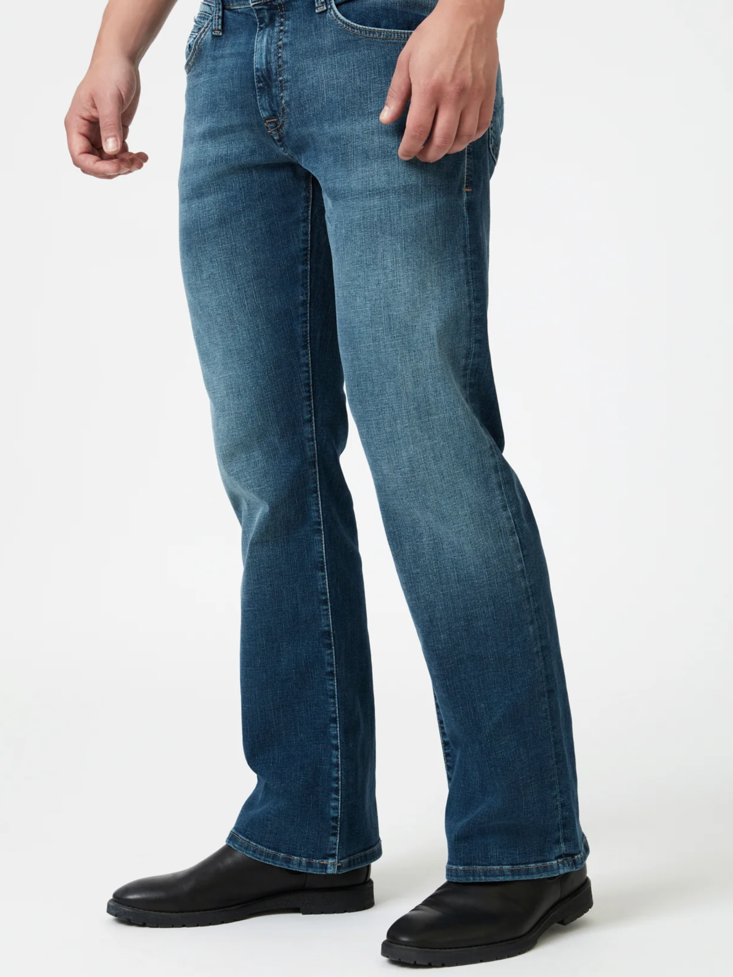 Mavi Josh Bootcut Jean - Mid Brushed