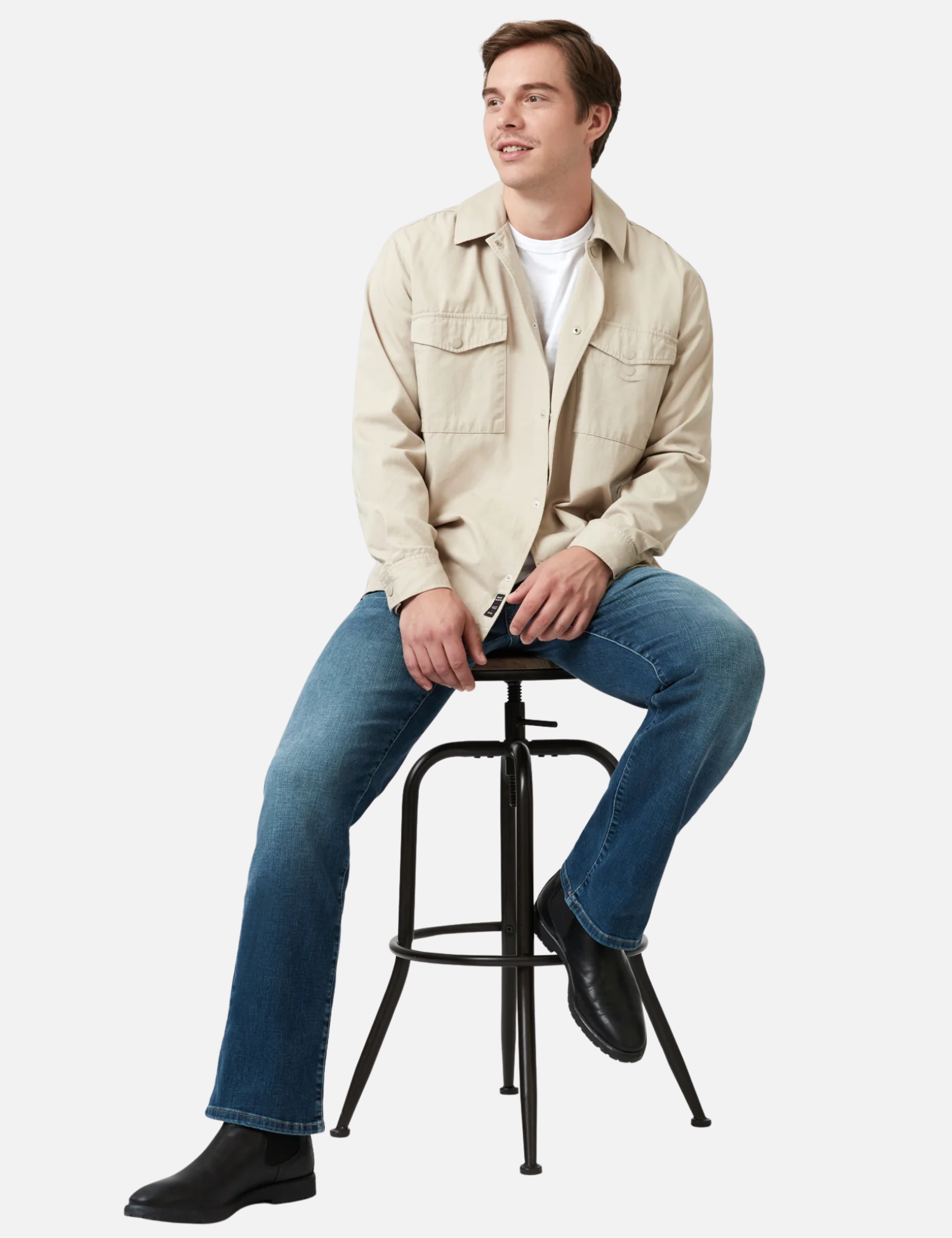 Mavi Josh Bootcut Jeans for Men Brushed Organic Move Mid Blue Wash Bootcuts for Guys Men’s Jeans Comfortable Stretch Athens GA Georgia Kempt Menswear Store Near Me Pants for Him 