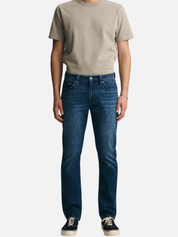 Mavi Marcus Slim Straight Leg Dark Air Lite Blue Men’s Jeans Bottoms for Men Athens GA Georgia Kempt Menswear Store Near Me