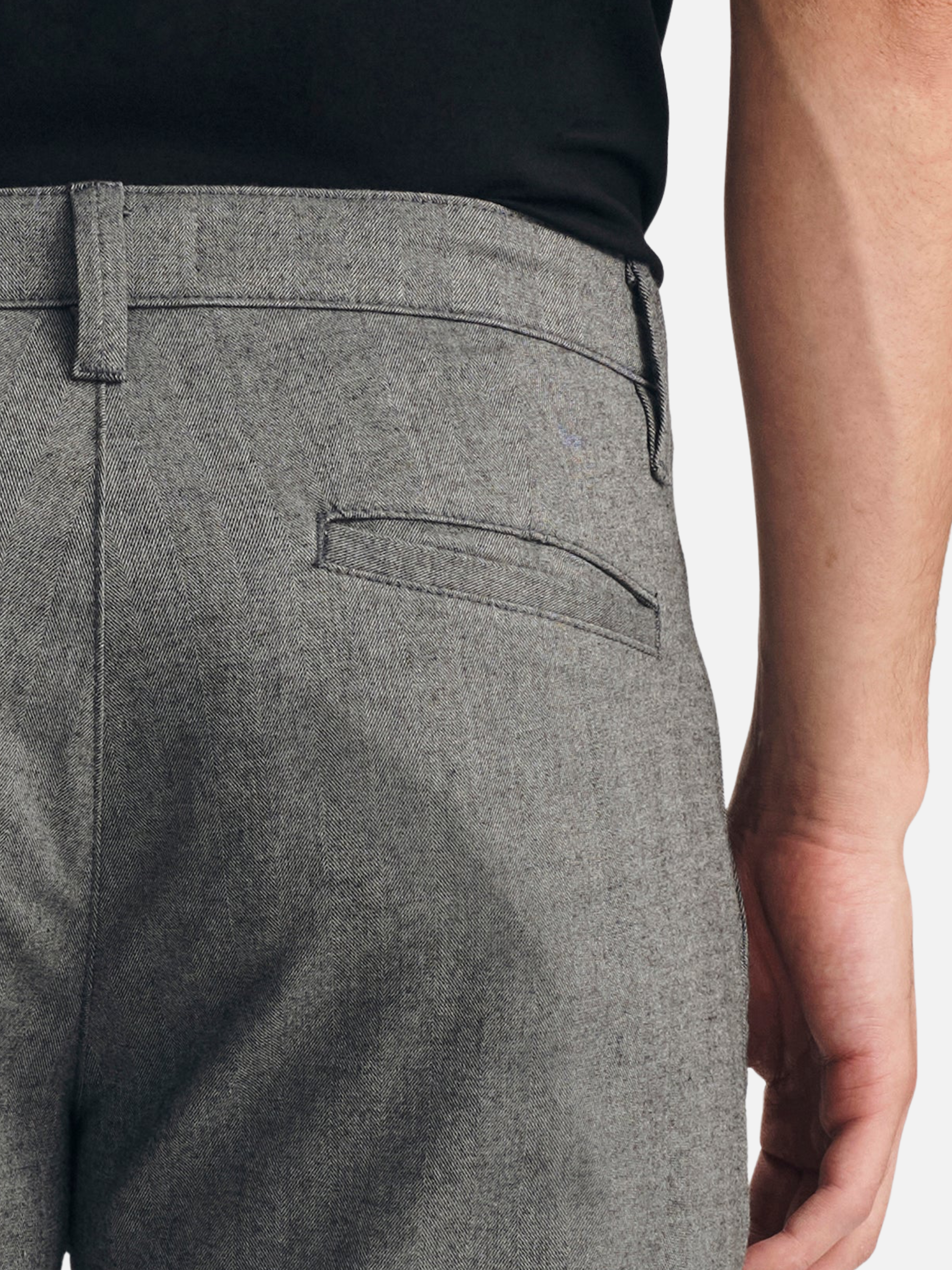 Mavi Will Pleated Straight Chino Pants - Grey
