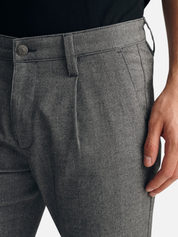 Mavi Will Pleated Straight Chino Pants - Grey