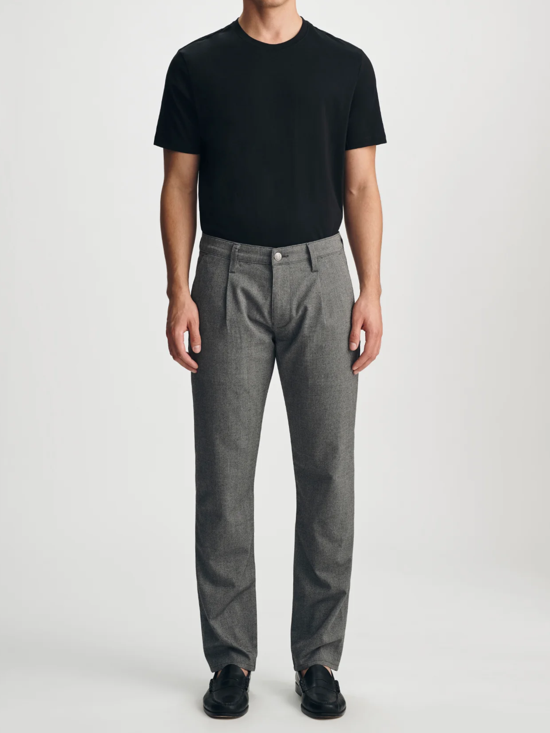 Mavi Will Pleated Straight Chino Pants - Grey