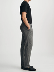 Mavi Will Pleated Straight Chino Pants - Grey