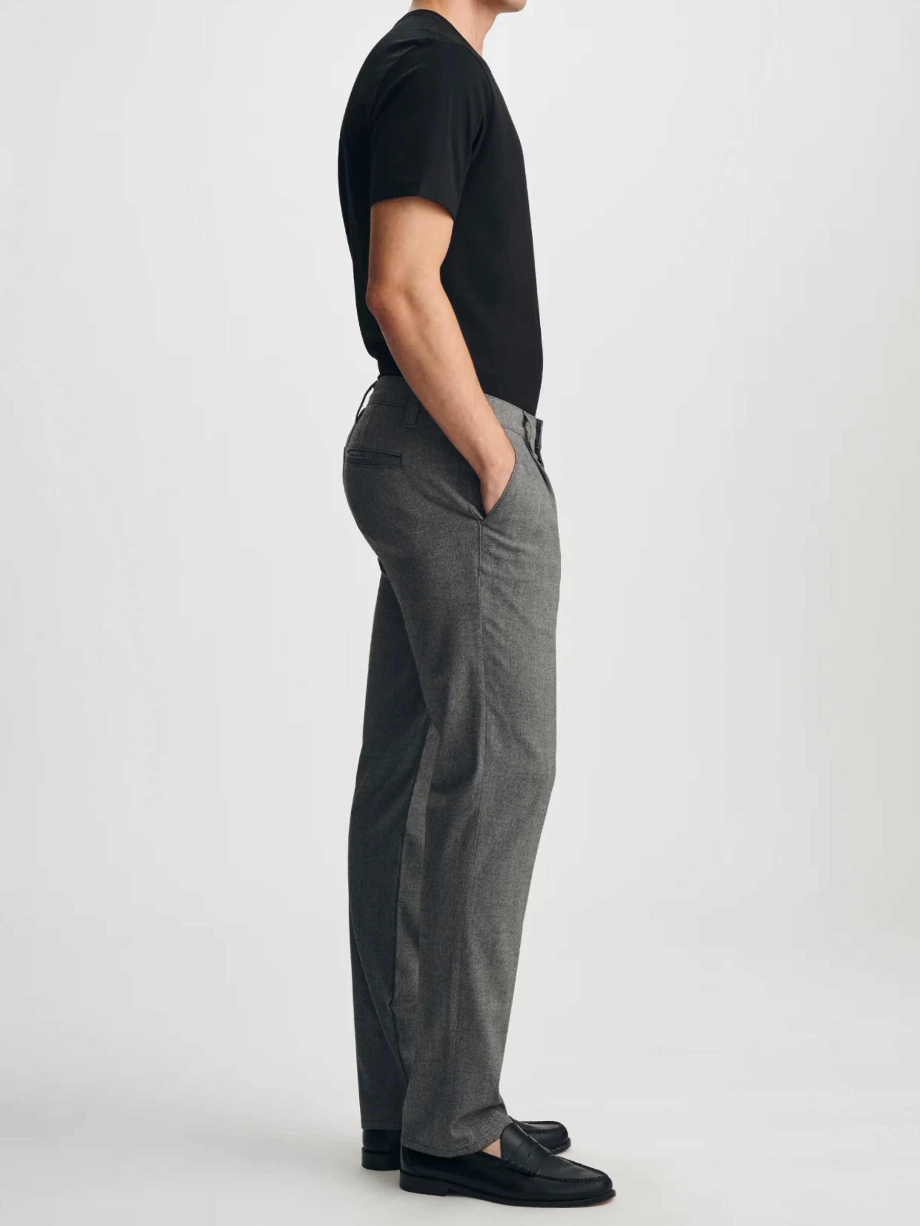 Mavi Will Pleated Straight Chino Pants - Grey