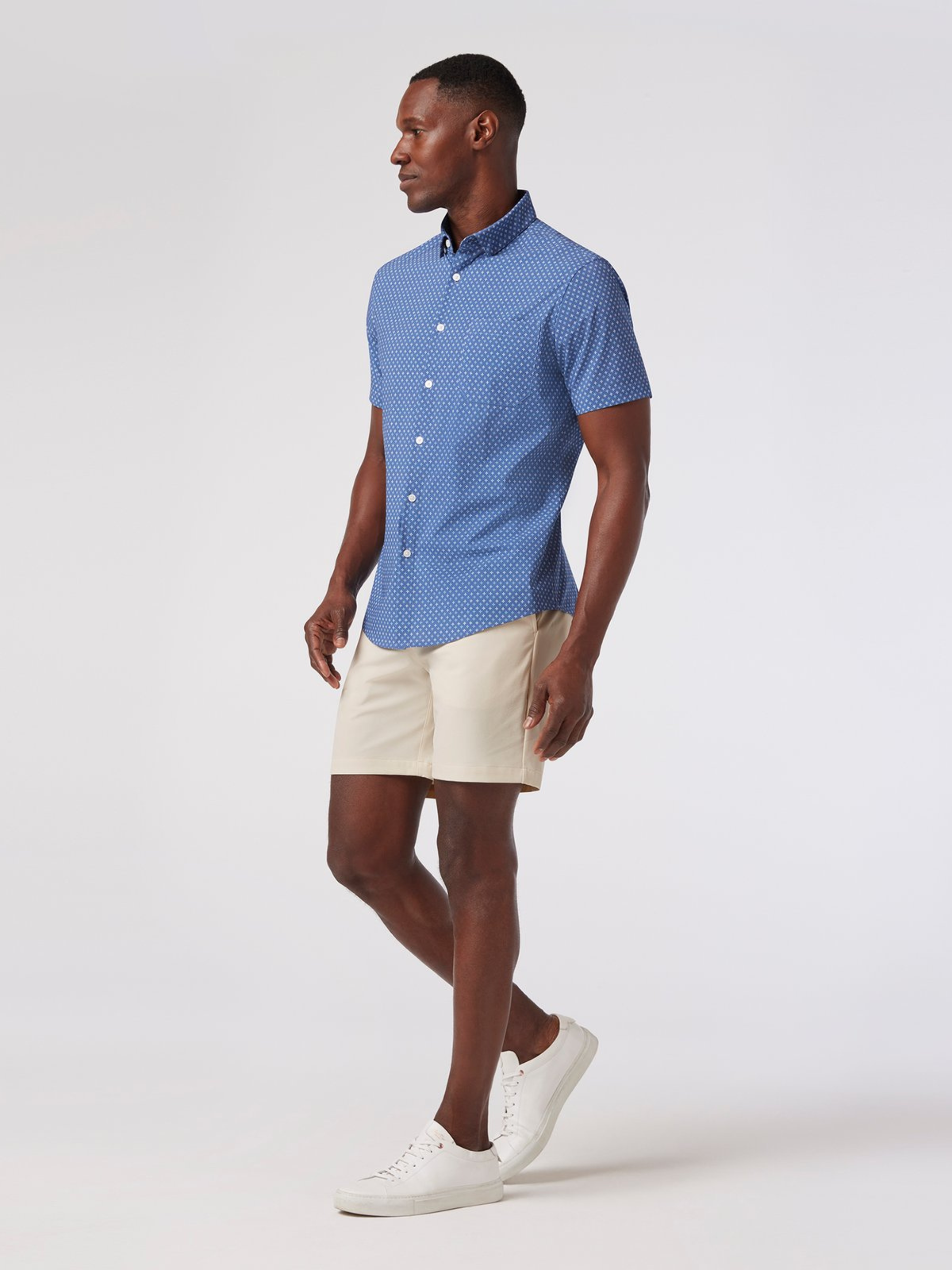 Mizzen + Main Helmsman Short 7” Inseam Inch Birch Taupe Ivory Light Cream Spring Summer Bottoms for Men Men’s Shorts Athens GA Georgia Kempt Menswear Store Near Me 