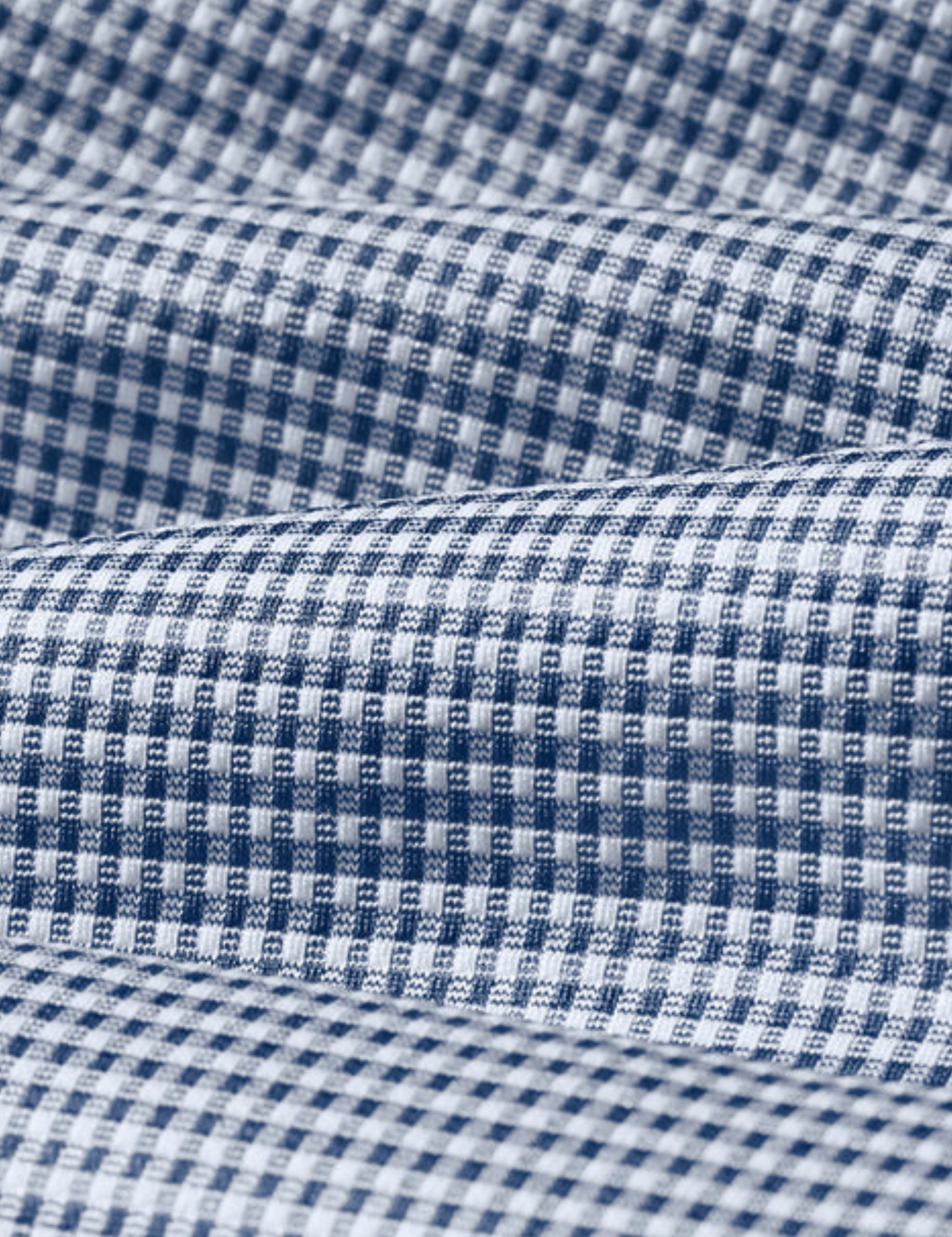 Mizzen and Main Halyard Long Sleeve No Tuck Dress Shirt Navy Blue Peter Gingham Print Men’s Collared Button Up Nice Shirts for Guys Men’s Formal Tops Moisture Wicking Wrinkle Resistant Summer Long Sleeves Athens GA Georgia Kempt Menswear Store Near Me