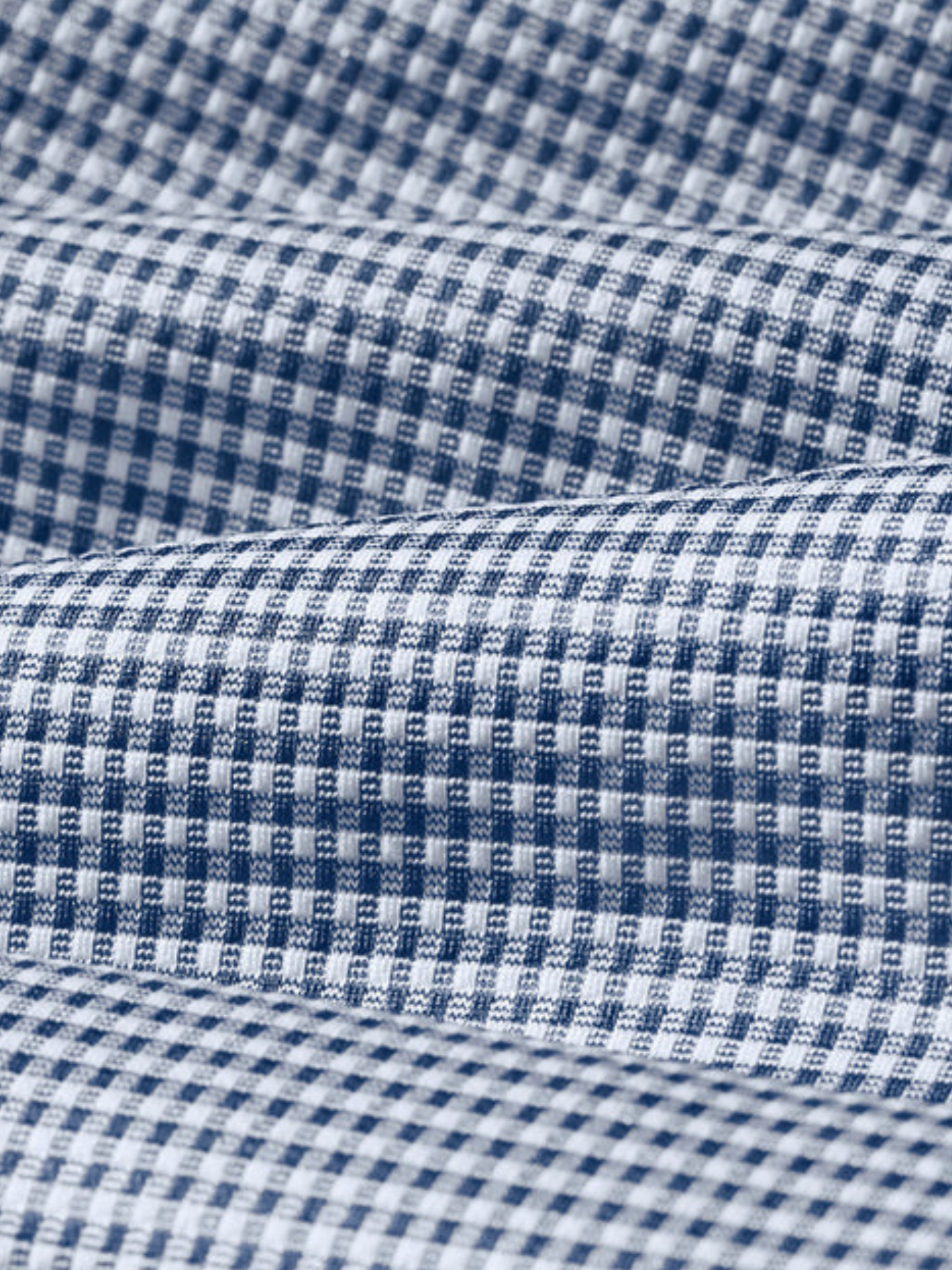Mizzen and Main Halyard Long Sleeve No Tuck Dress Shirt Navy Blue Peter Gingham Print Men’s Collared Button Up Nice Shirts for Guys Men’s Formal Tops Moisture Wicking Wrinkle Resistant Summer Long Sleeves Athens GA Georgia Kempt Menswear Store Near Me