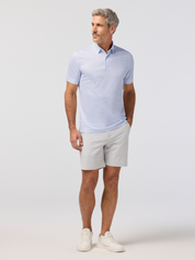 Mizzen + Main Halyard SS Polo - White Dot Stripe