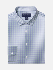 Mizzen and Main No Tuck Long Sleeve LS Dress Shirt  Men’s Summer Tops for Men Wrinkle Free Moisture Wicking Shirts for Guys Athens GA Georgia Kempt Menswear Store Near Me