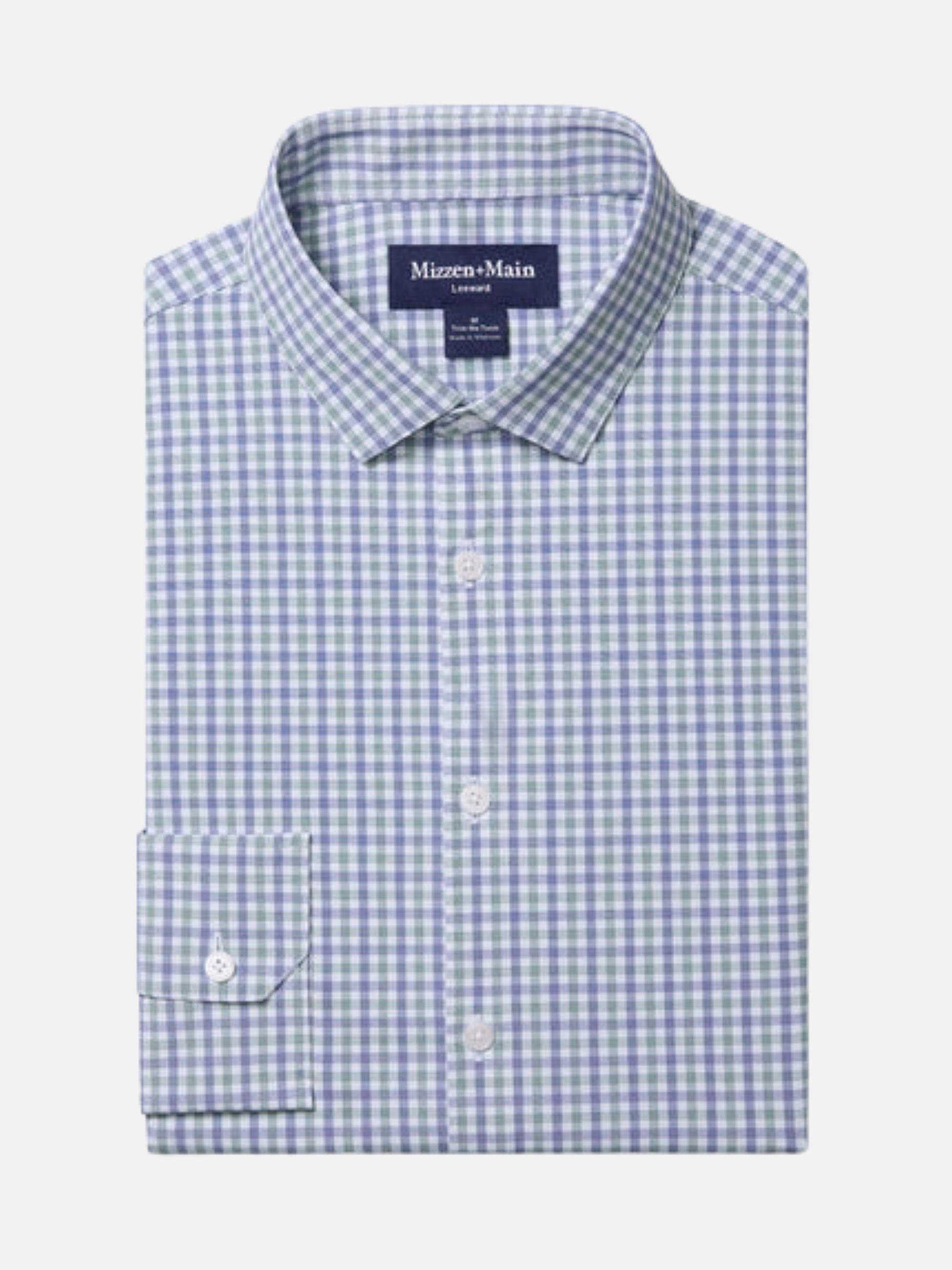 Mizzen and Main No Tuck Long Sleeve LS Dress Shirt  Men’s Summer Tops for Men Wrinkle Free Moisture Wicking Shirts for Guys Athens GA Georgia Kempt Menswear Store Near Me