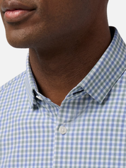 Mizzen and Main No Tuck Long Sleeve LS Dress Shirt  Men’s Summer Tops for Men Wrinkle Free Moisture Wicking Shirts for Guys Athens GA Georgia Kempt Menswear Store Near Me
