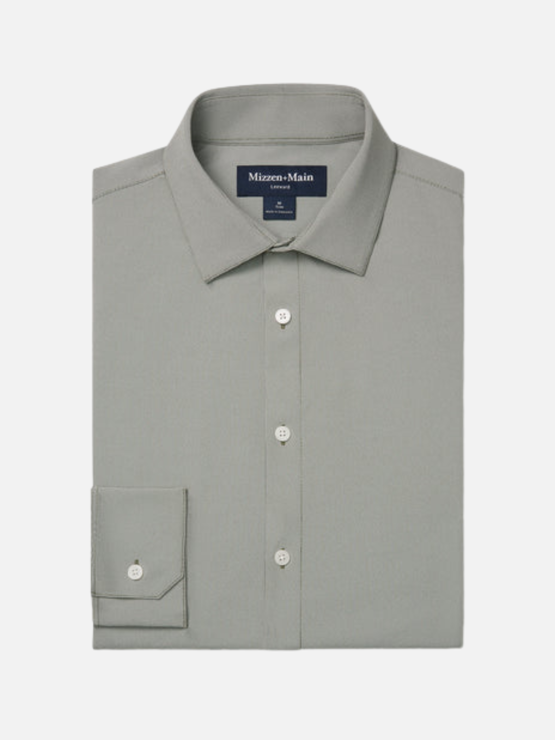 Mizzen + Main Leeward LS Long Sleeve Dress Shirt Formal Work Men’s Tops for Men Olive Green Straton Check Button Down Collared Shirt Fall Winter Fashion Athens GA Georgia Kempt Menswear Store Near Me