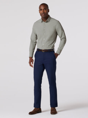 Mizzen + Main Leeward LS Long Sleeve Dress Shirt Formal Work Men’s Tops for Men Olive Green Straton Check Button Down Collared Shirt Fall Winter Fashion Athens GA Georgia Kempt Menswear Store Near Me