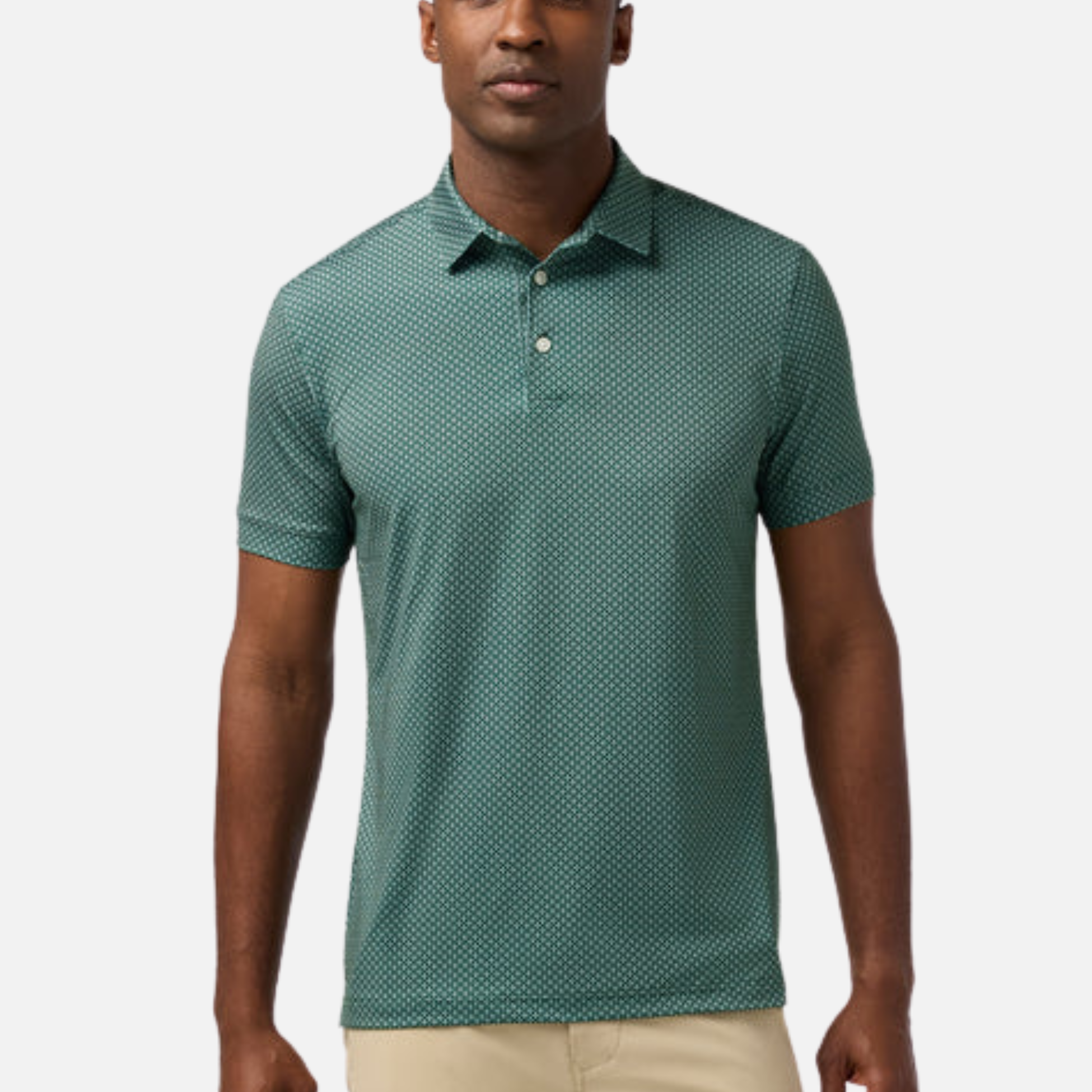 Mizzen and Main Versa SS Short Sleeve Pine Circle Green Polo Textured Men’s Summer Tops for Men Wrinkle Free Moisture Wicking Shirts for Guys Athens GA Georgia Kempt Menswear Store Near Me
