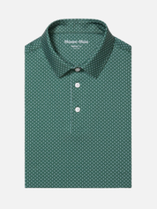 Mizzen and Main Versa SS Short Sleeve Pine Circle Green Polo Textured Men’s Summer Tops for Men Wrinkle Free Moisture Wicking Shirts for Guys Athens GA Georgia Kempt Menswear Store Near Me