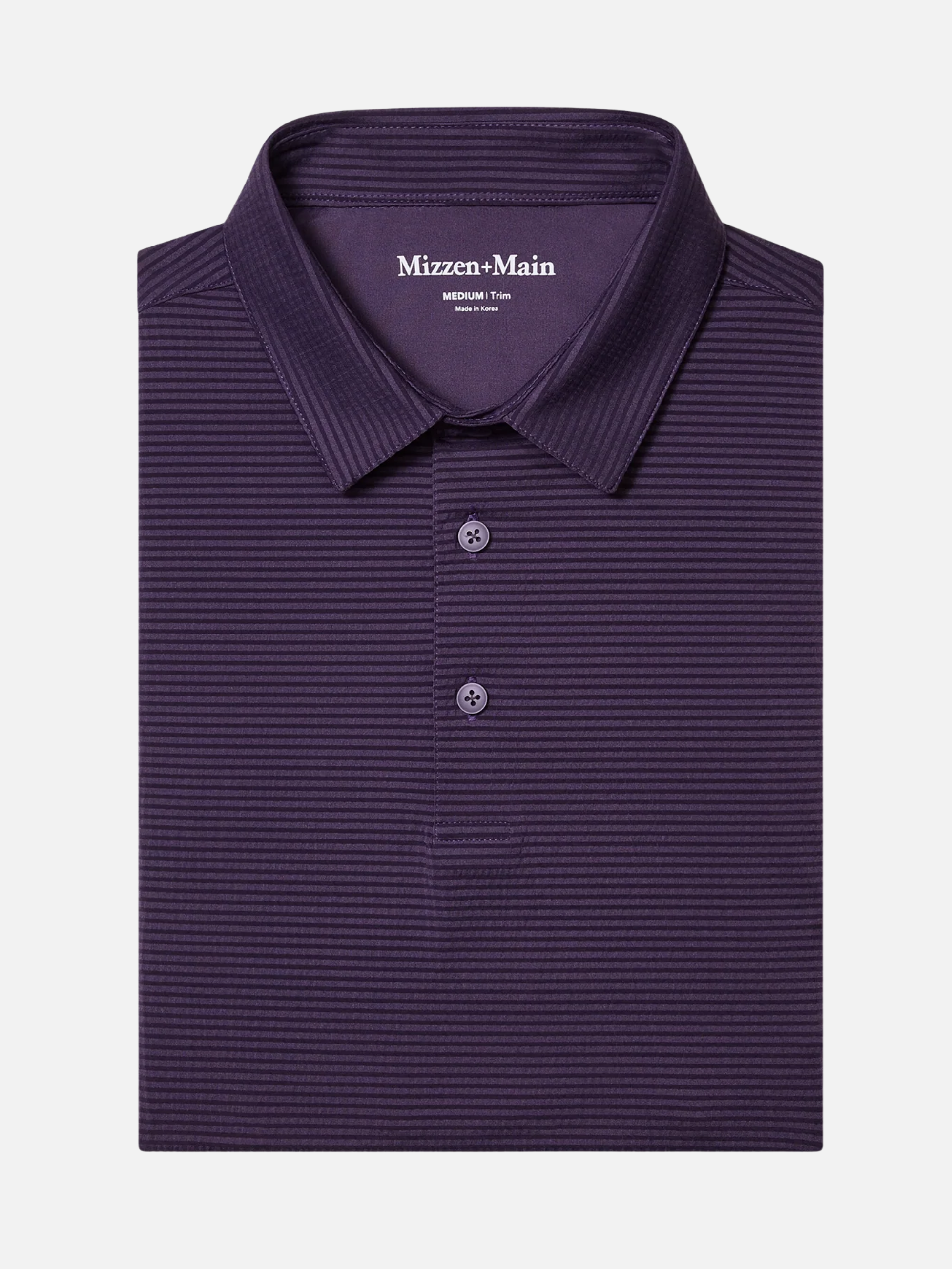 Mizzen and Main Copa Short Sleeve Polo Shirt Passion Purple Texture Athens GA Georgia Kempt Menswear STore Near Me