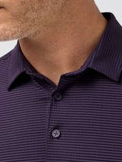Mizzen and Main Copa Short Sleeve Polo Shirt Passion Purple Texture Athens GA Georgia Kempt Menswear STore Near Me