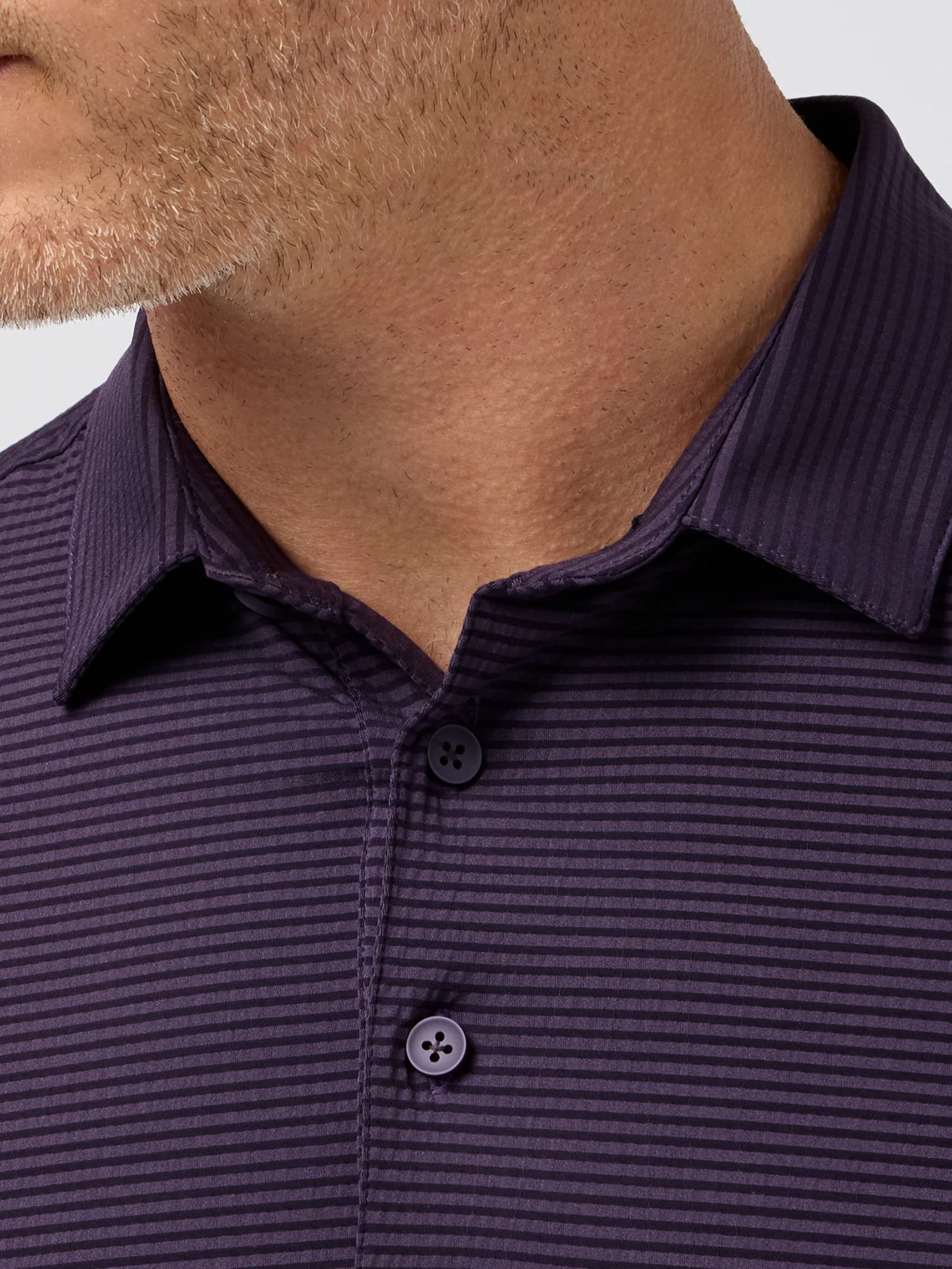 Mizzen and Main Copa Short Sleeve Polo Shirt Passion Purple Texture Athens GA Georgia Kempt Menswear STore Near Me