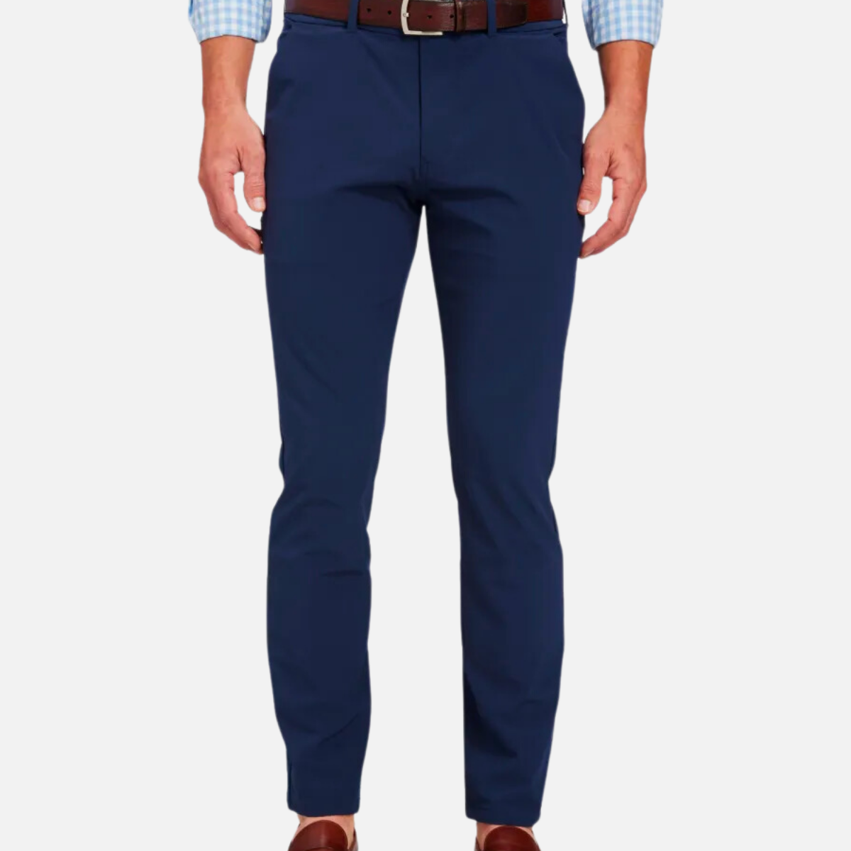 mizzen+main helmsman 5 five pocket stretch chino slim fit pant navy blue dress pant kempt athens ga georgia men's clothing store boutique