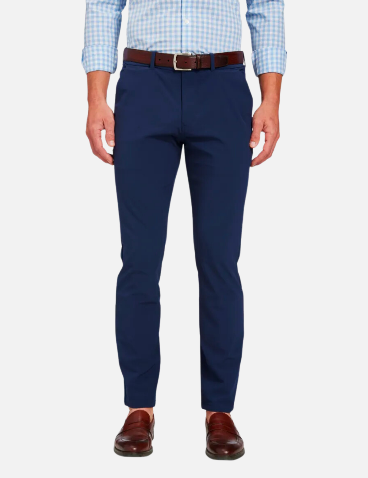 mizzen+main helmsman 5 five pocket stretch chino slim fit pant navy blue dress pant kempt athens ga georgia men's clothing store boutique