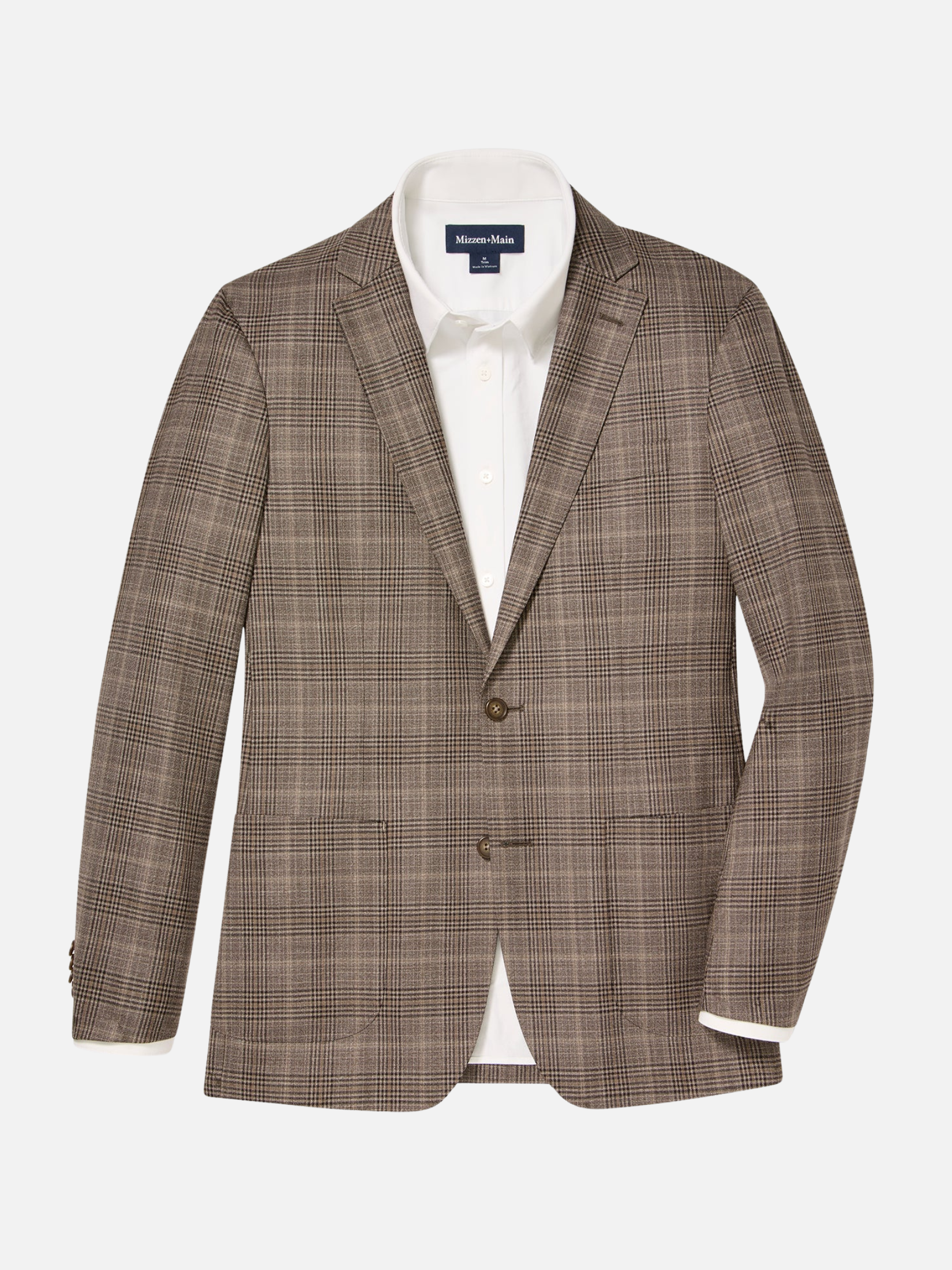 Mizzen + Main Lavelle Blazer - Espresso Glen Check