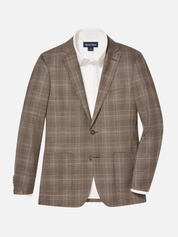 Mizzen + Main Lavelle Blazer - Espresso Glen Check