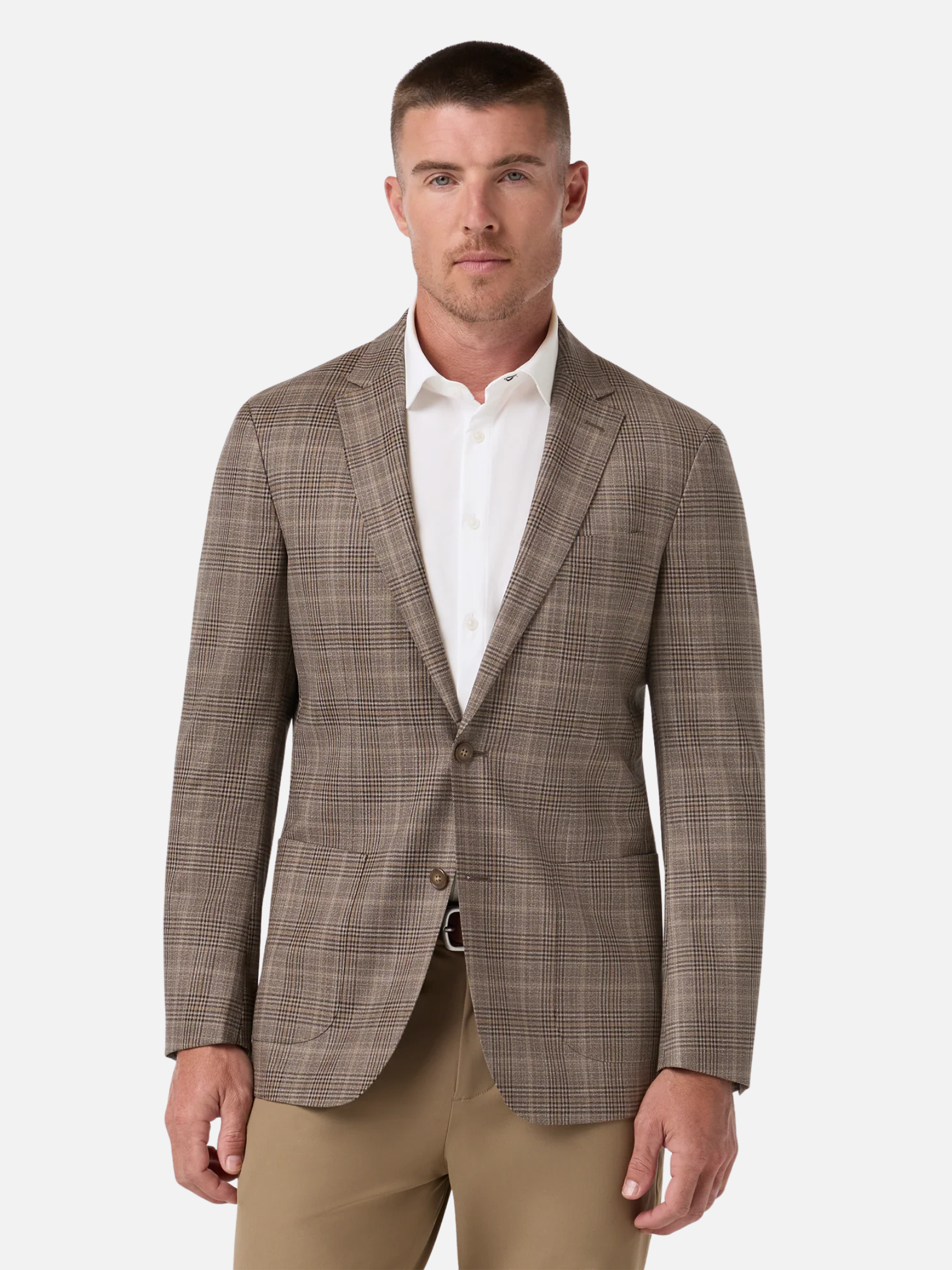 Mizzen + Main Lavelle Blazer - Espresso Glen Check