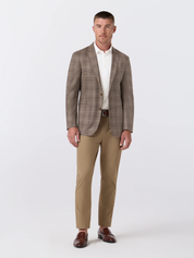 Mizzen + Main Lavelle Blazer - Espresso Glen Check