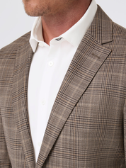 Mizzen + Main Lavelle Blazer - Espresso Glen Check