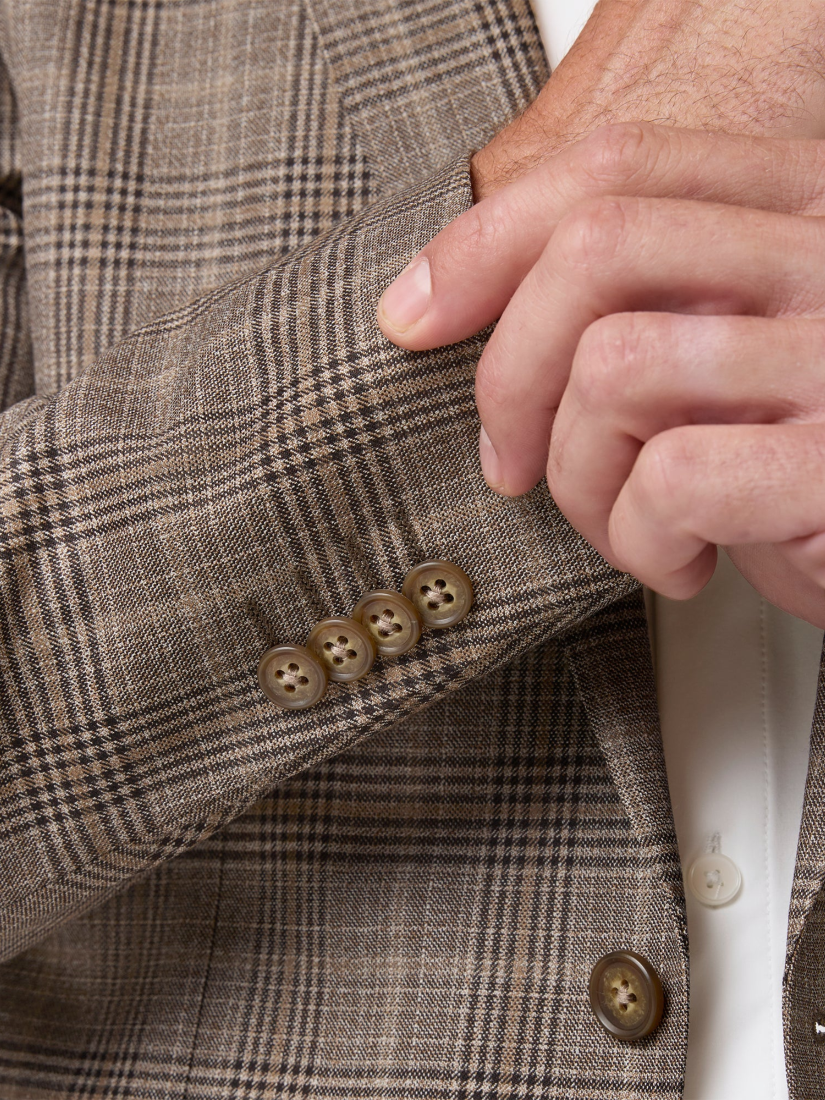 Mizzen + Main Lavelle Blazer - Espresso Glen Check