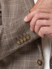 Mizzen + Main Lavelle Blazer - Espresso Glen Check