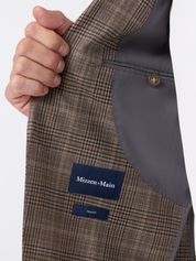 Mizzen + Main Lavelle Blazer - Espresso Glen Check