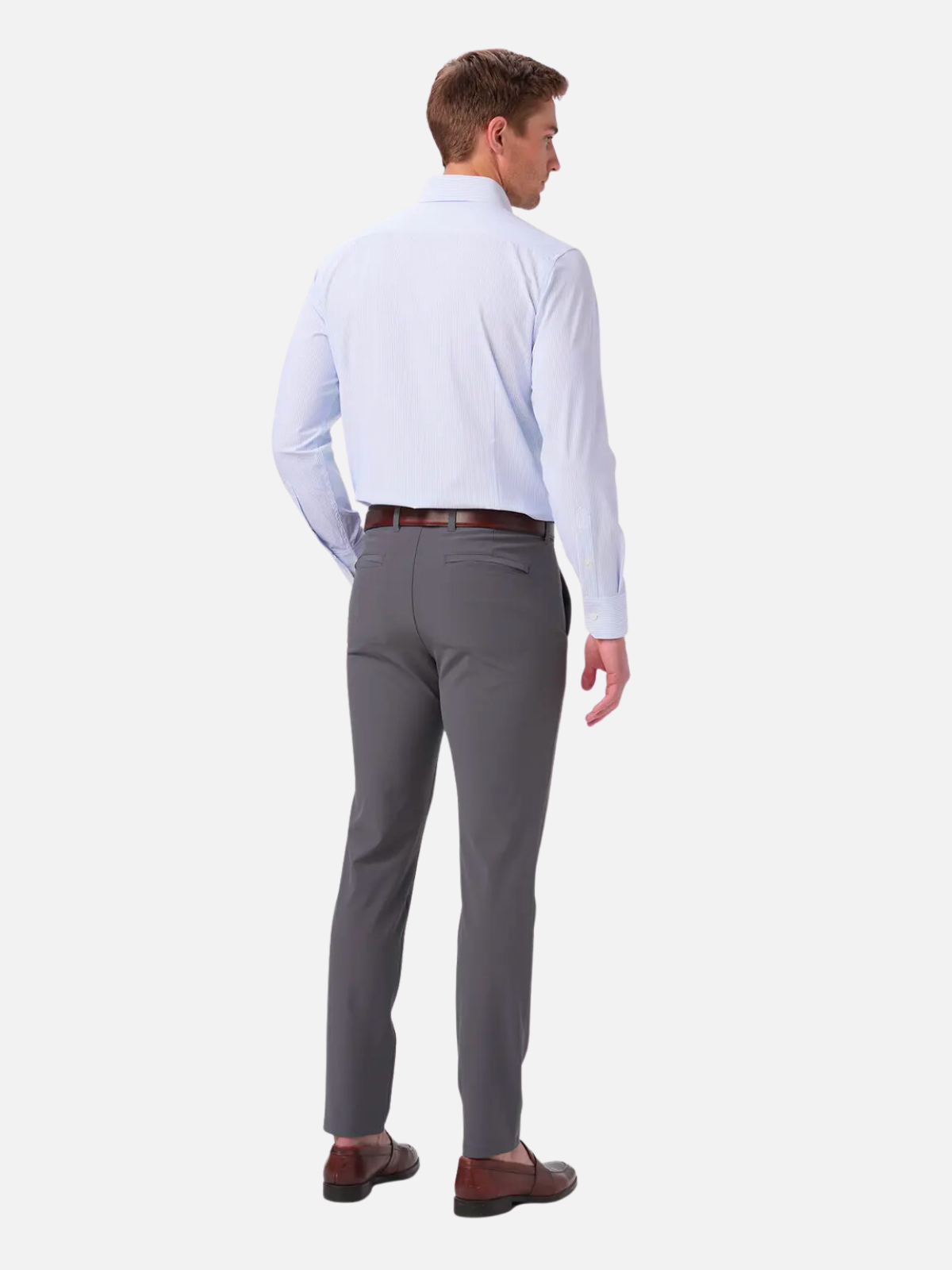 mizzen and main leeward dress shirt performance material bel air banker stripe ls long sleeve kempt athens ga georgia men's clothing store