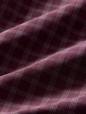 Mizzen + Main Leeward LS Dress Shirt - Merlot Cole Plaid Dry Fit Wrinkle Resistant Button Down Maroon White Mens Shirt