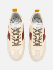 Oncept Bari Sneakers for Men Buttercream White and Red Comfortable Shoes for Guys Stylish Footwear Ballet Trend for Men Men’s Soft Sneaker Athens GA Georgia Kempt Menswear Store Near Me