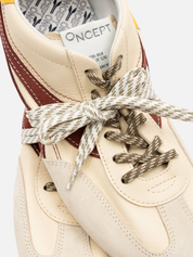 Oncept Bari Sneakers for Men Buttercream White and Red Comfortable Shoes for Guys Stylish Footwear Ballet Trend for Men Men’s Soft Sneaker Athens GA Georgia Kempt Menswear Store Near Me