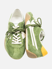 Oncept Men’s Low Profile European Driving Inspired Shoes Lund in Bonsai Green - top