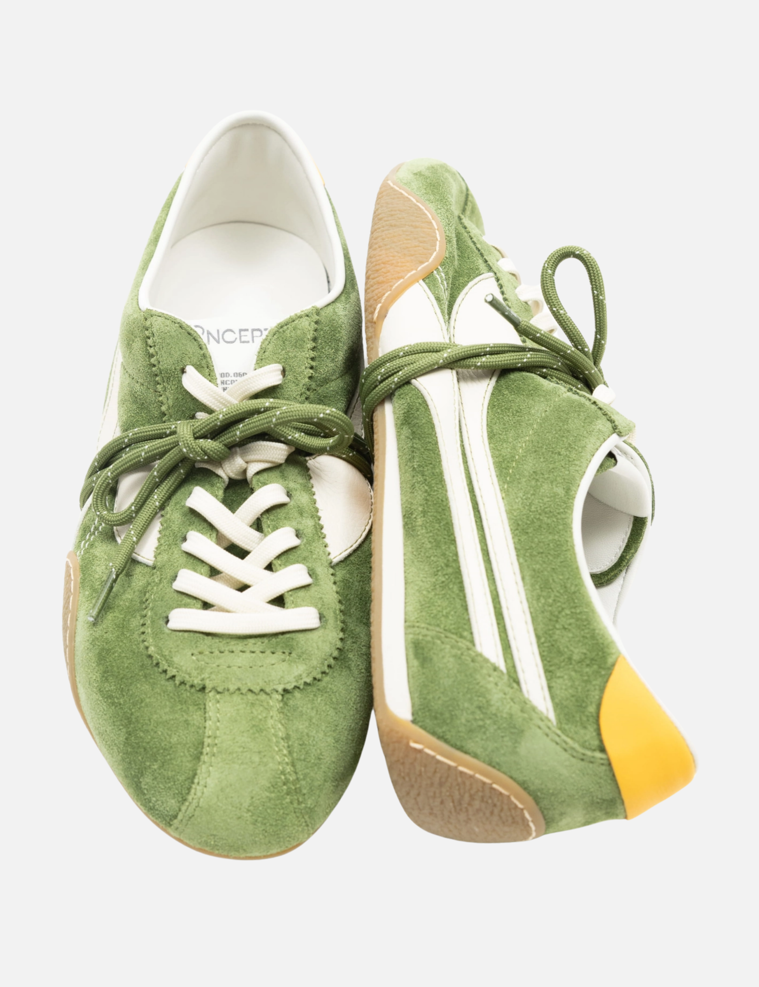Oncept Men’s Low Profile European Driving Inspired Shoes Lund in Bonsai Green - top