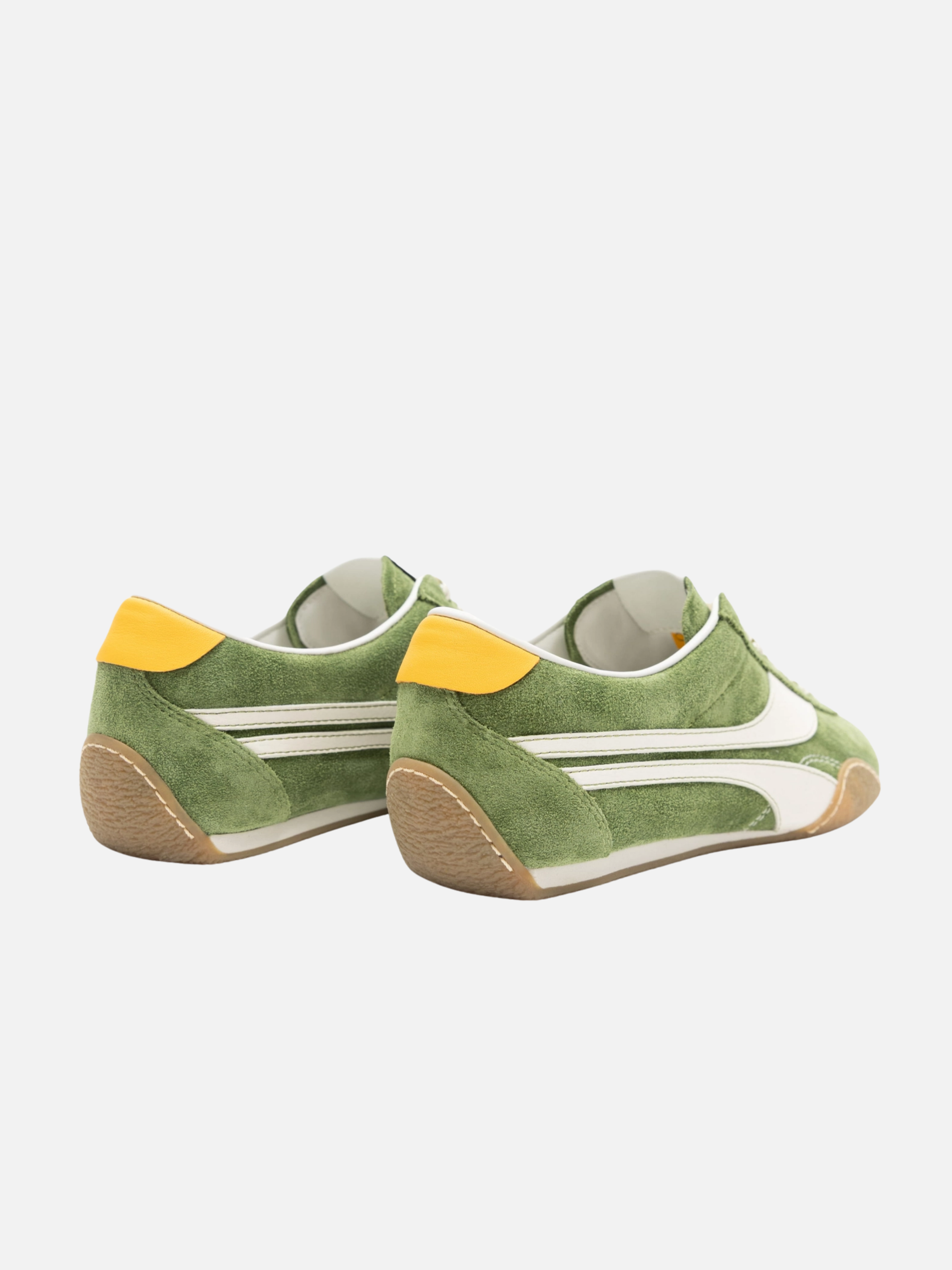 Oncept Men’s Low Profile European Driving Inspired Shoes Lund in Bonsai Green - back
