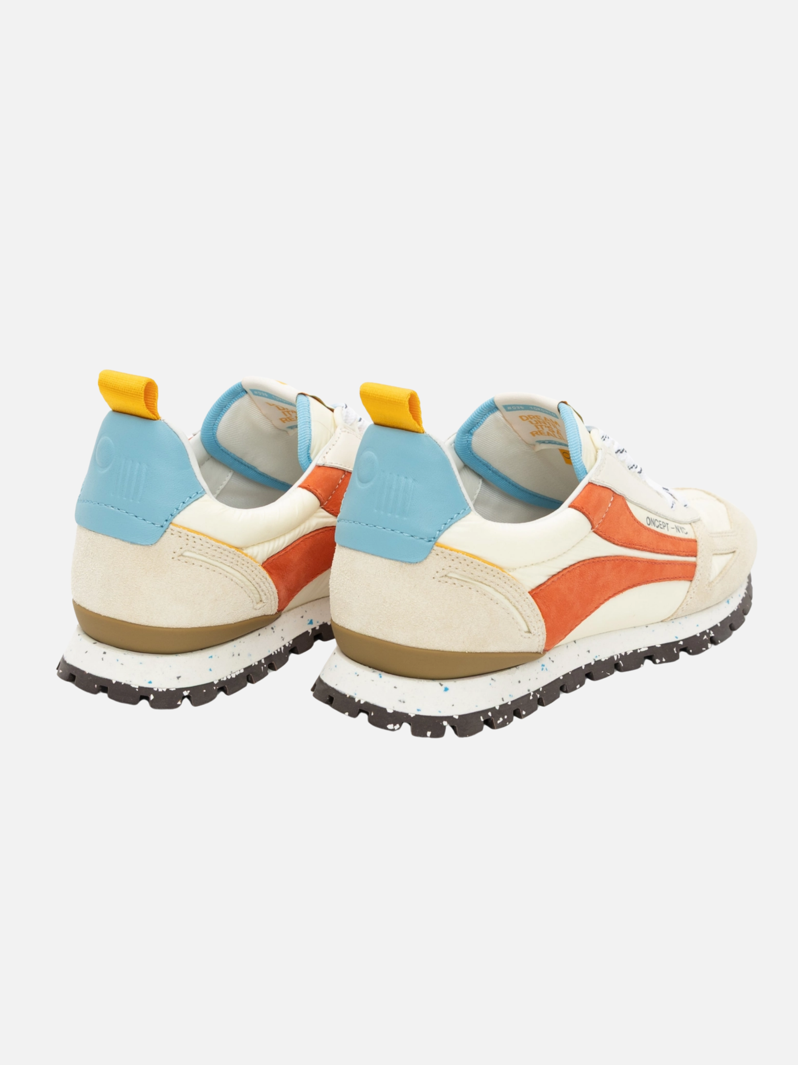Oncept Toronto  Men’s Sneakers Flame Multicolor Orange Blue Cream Shoes Footwear for Men Men’s Comfortable Shoe for Travel Everyday Athens GA Georgia Kempt Menswear Store Near Me