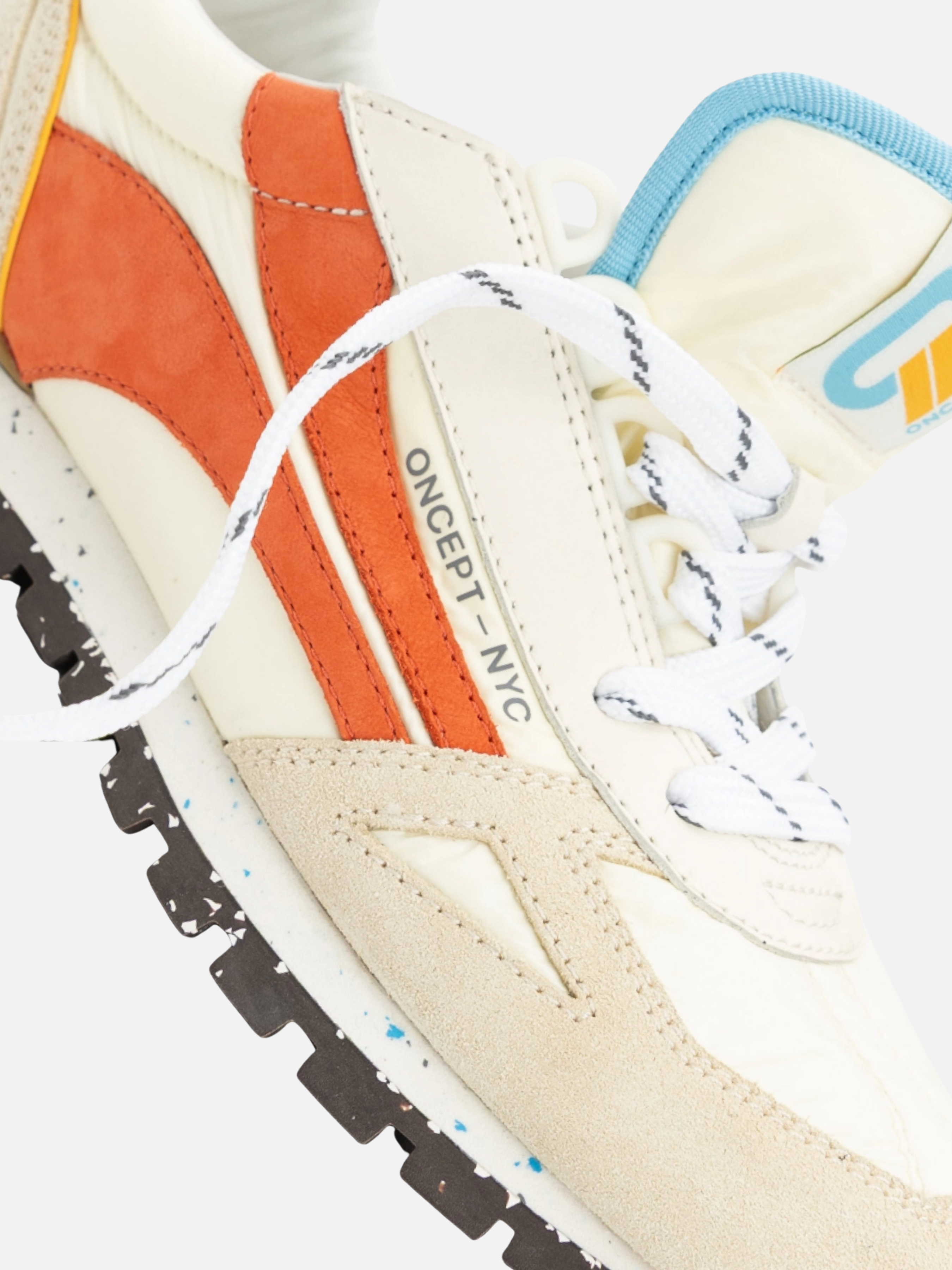 Oncept Toronto  Men’s Sneakers Flame Multicolor Orange Blue Cream Shoes Footwear for Men Men’s Comfortable Shoe for Travel Everyday Athens GA Georgia Kempt Menswear Store Near Me