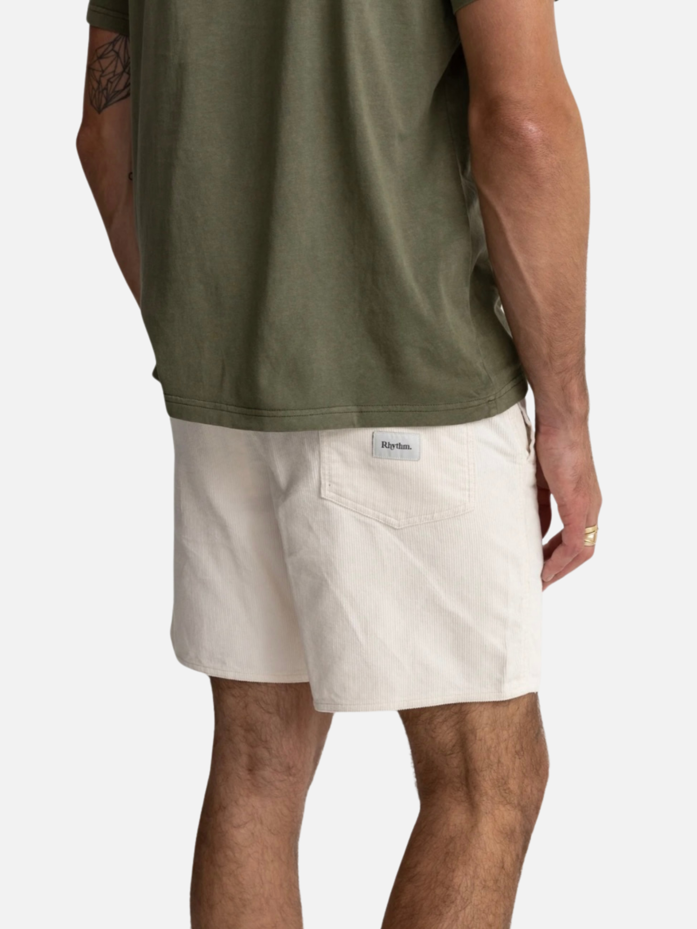 Rhythm Classic Cord Jam Corduroy Vintage White Men’s Shorts for Men Athens GA Georgia Kempt Menswear Store Near Me
