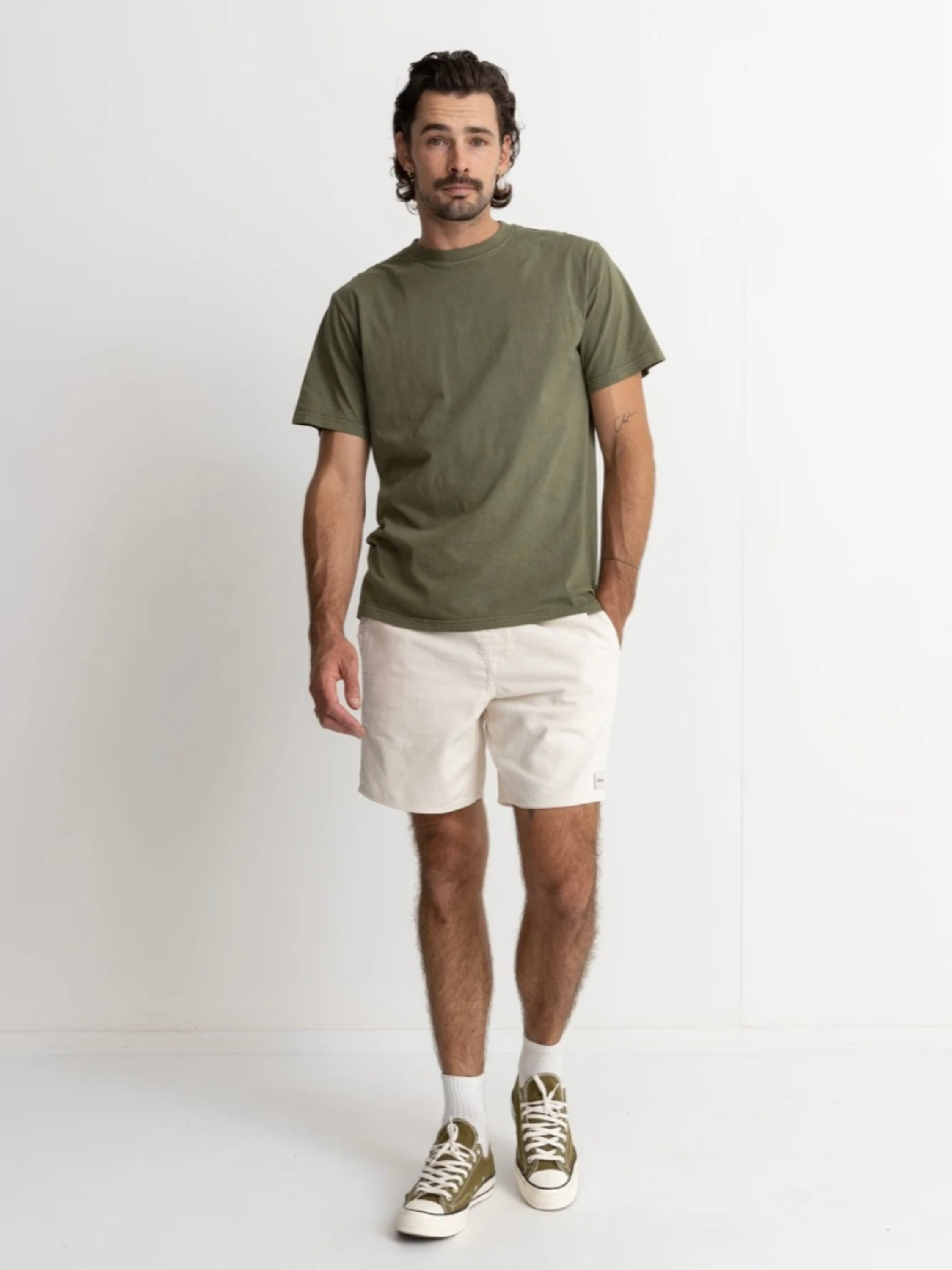 Rhythm Classic Cord Jam Corduroy Vintage White Men’s Shorts for Men Athens GA Georgia Kempt Menswear Store Near Me