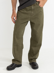 Rhythm Essential Jean Washed Olive Green Men’s Fall Winter Jeans for Men Relaxed Baggy Fit Athens GA Georgia Kempt Menswear Store Near Me