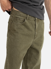 Rhythm Essential Jean Washed Olive Green Men’s Fall Winter Jeans for Men Relaxed Baggy Fit Athens GA Georgia Kempt Menswear Store Near Me