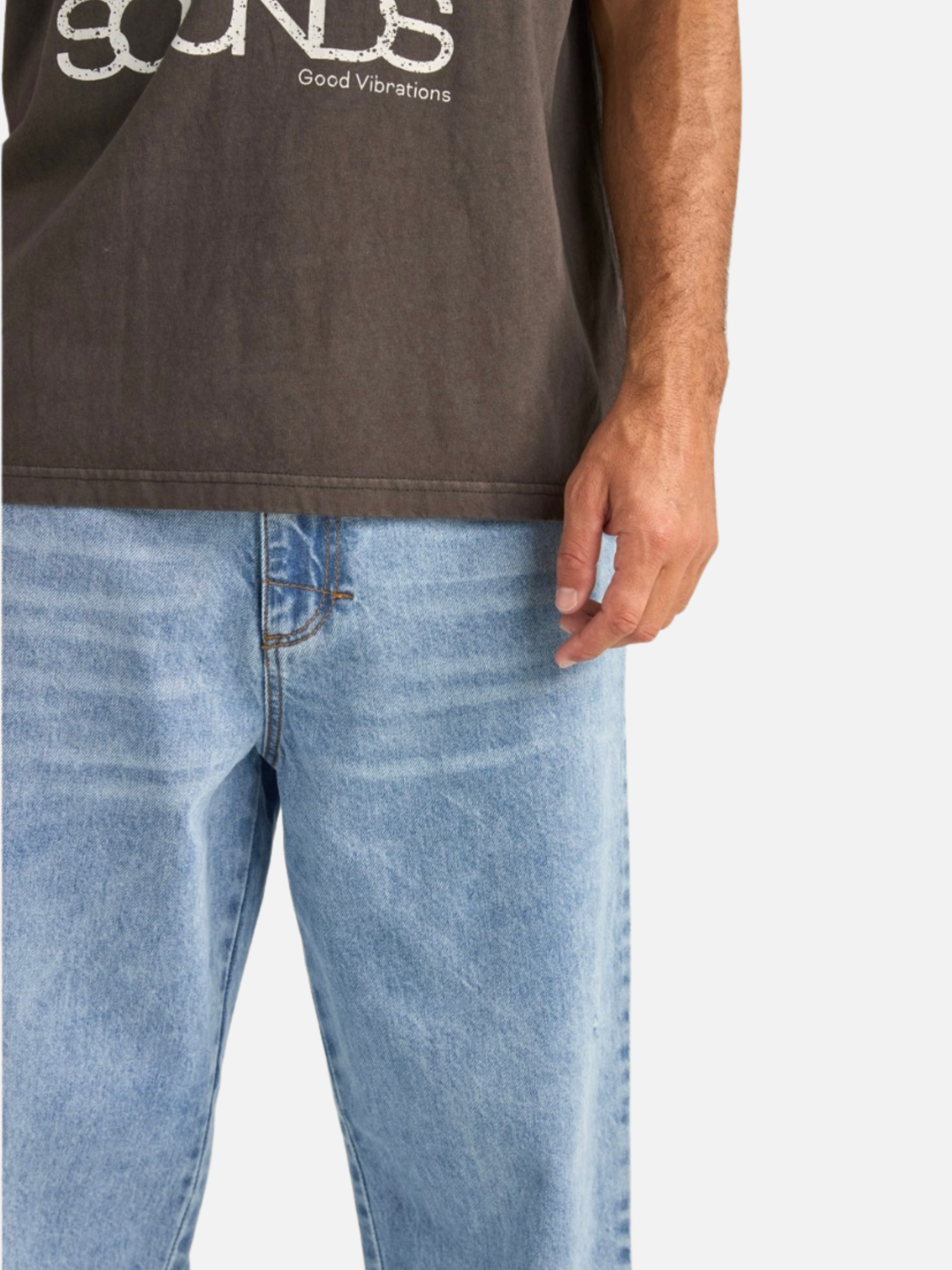 Rhythm Subtle Distress Jean - Blue