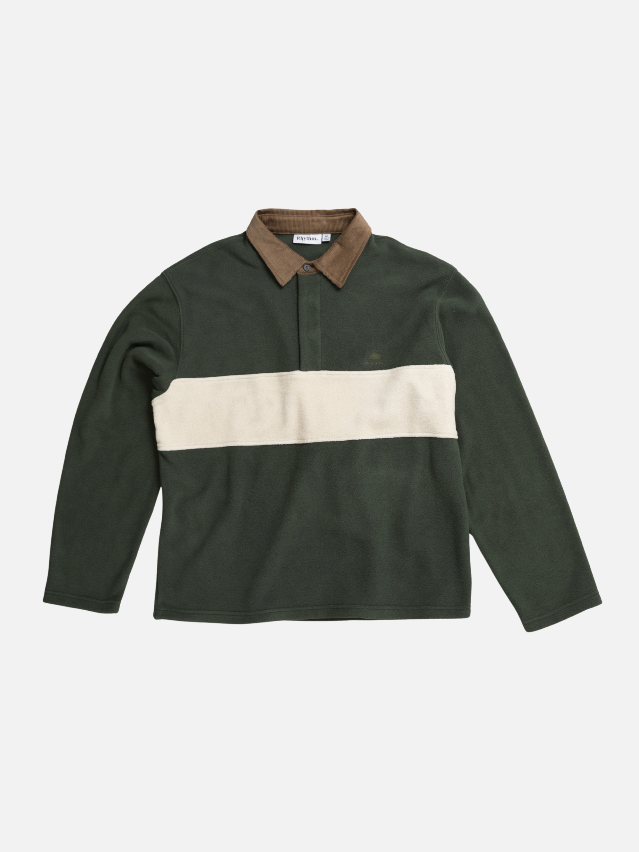 Rhythm Awake Polar Fleece Polo - Forest