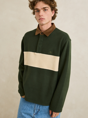 Rhythm Awake Polar Fleece Polo - Forest